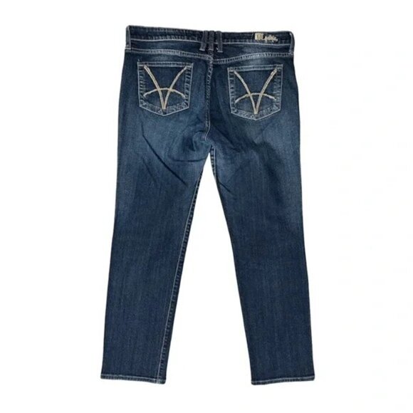 KUT from the Kloth Catherine Boyfriend Denim Jeans Medium Wash Size 12 - Picture 2 of 5